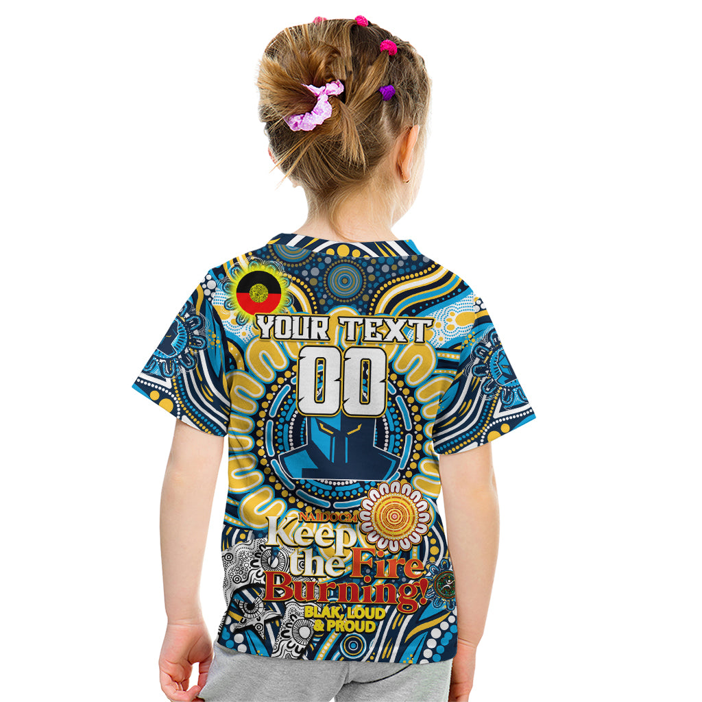 Custom NAIDOC Week 2024 Titans Kid T Shirt Mascot Rugby