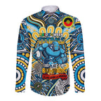 Custom NAIDOC Week 2024 Titans Long Sleeve Button Shirt Mascot Rugby