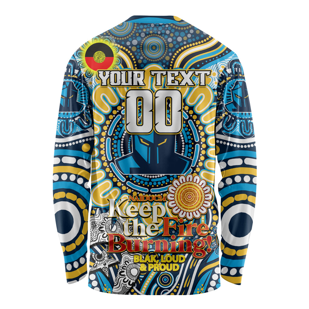 Custom NAIDOC Week 2024 Titans Long Sleeve Shirt Mascot Rugby