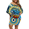 Custom NAIDOC Week 2024 Titans Off Shoulder Short Dress Mascot Rugby