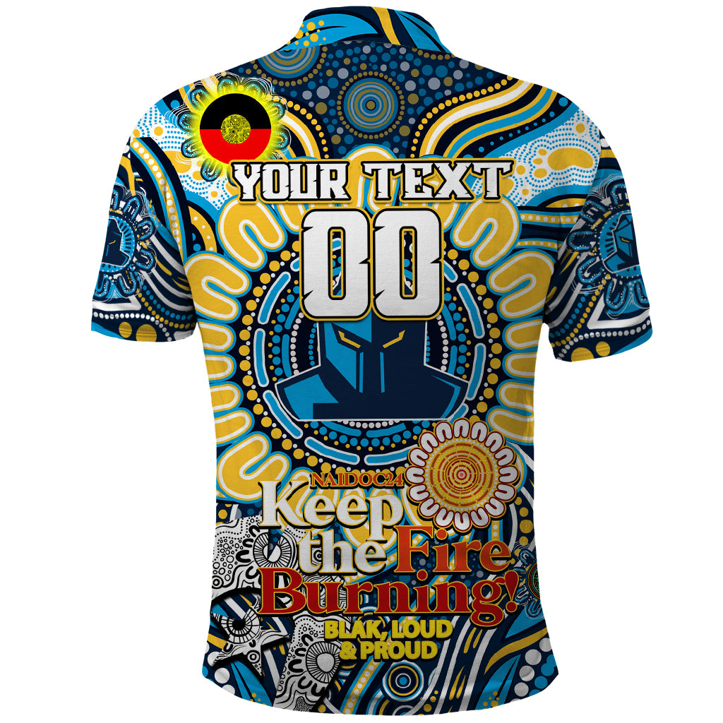 Custom NAIDOC Week 2024 Titans Polo Shirt Mascot Rugby