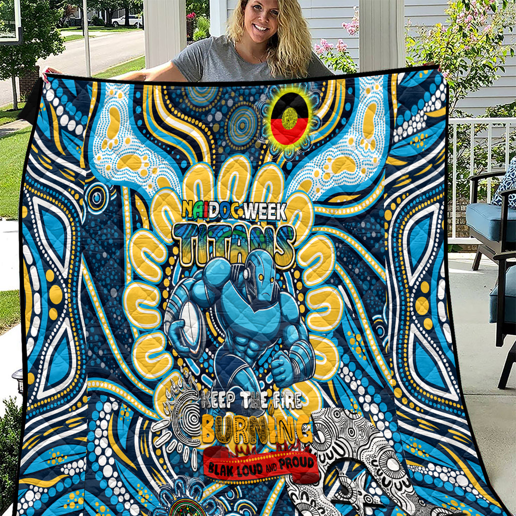 NAIDOC Week 2024 Titans Quilt Mascot Rugby