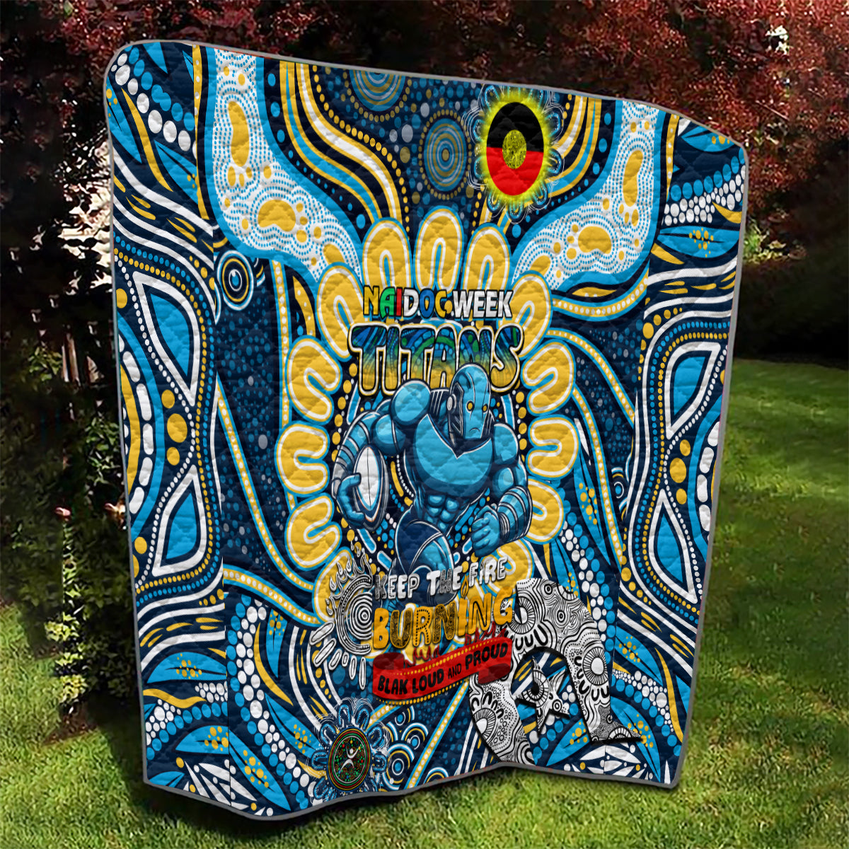 NAIDOC Week 2024 Titans Quilt Mascot Rugby