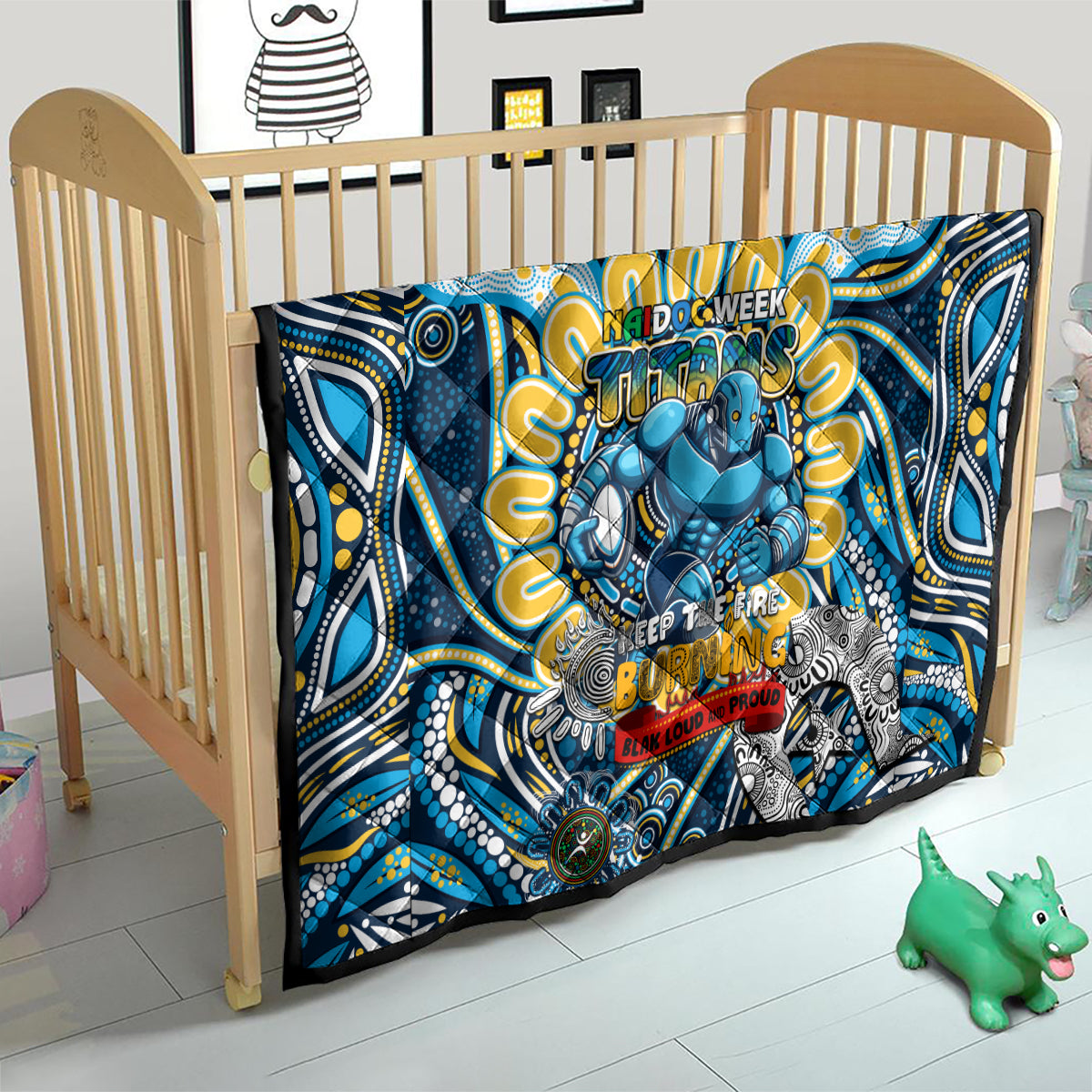 NAIDOC Week 2024 Titans Quilt Mascot Rugby