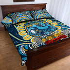 NAIDOC Week 2024 Titans Quilt Bed Set Mascot Rugby