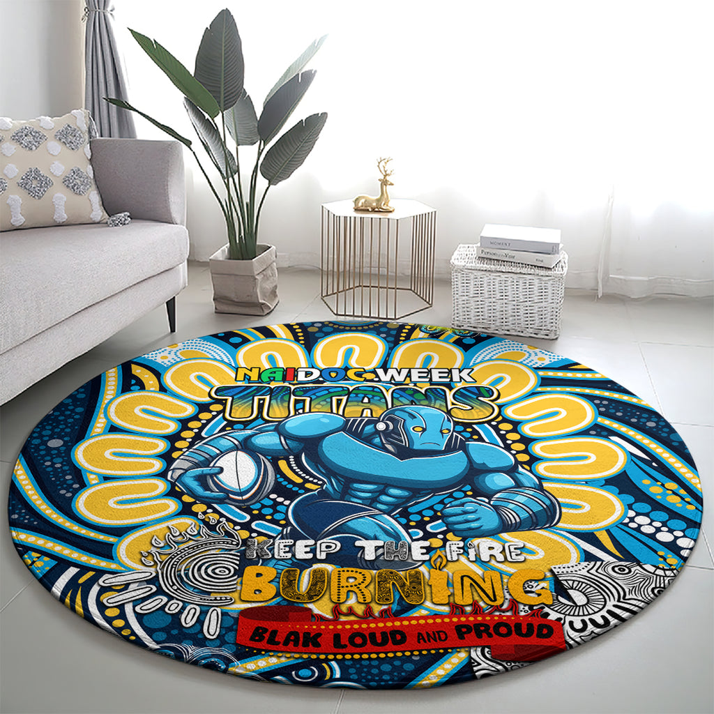 NAIDOC Week 2024 Titans Round Carpet Mascot Rugby