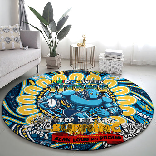 NAIDOC Week 2024 Titans Round Carpet Mascot Rugby