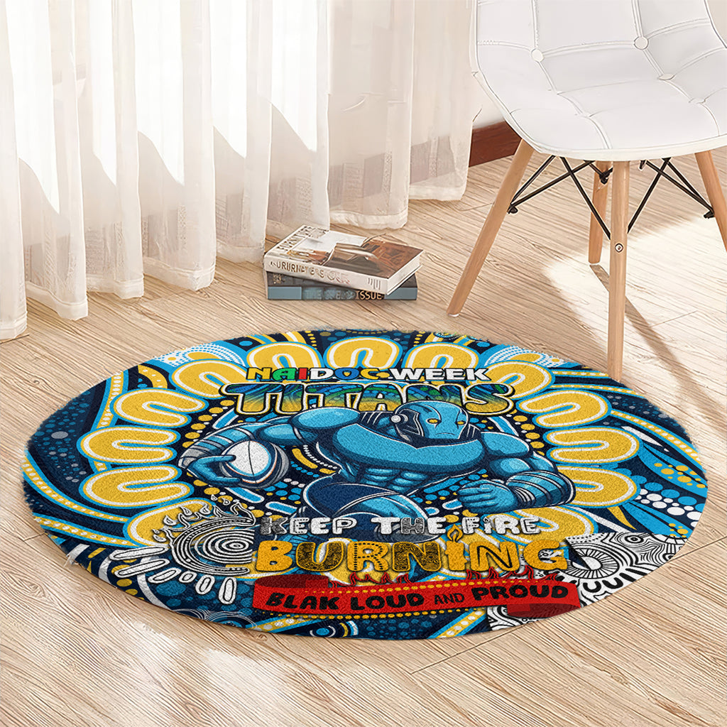 NAIDOC Week 2024 Titans Round Carpet Mascot Rugby