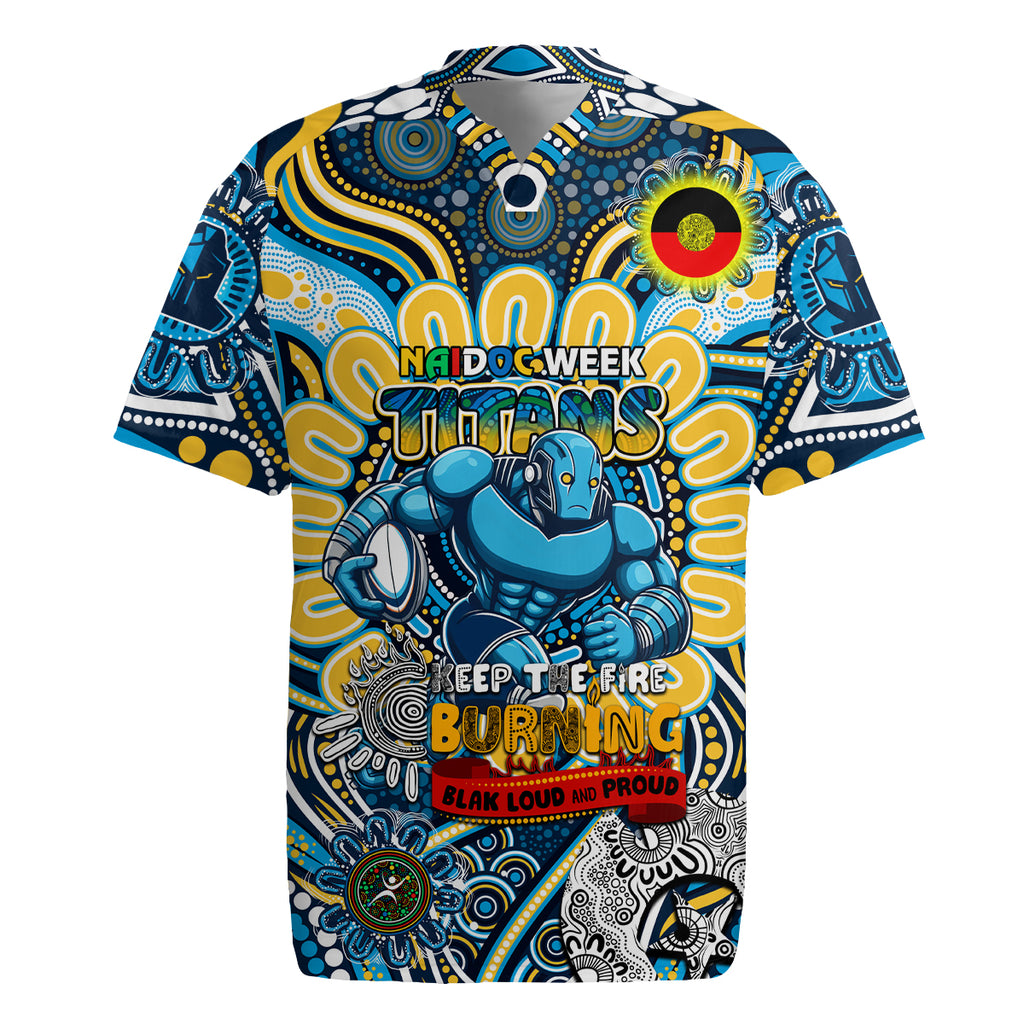 Custom NAIDOC Week 2024 Titans Rugby Jersey Mascot Rugby