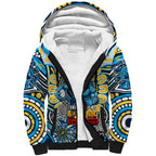 Custom NAIDOC Week 2024 Titans Sherpa Hoodie Mascot Rugby