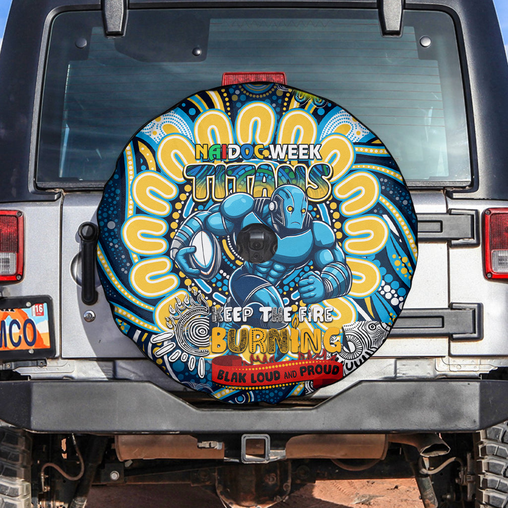 NAIDOC Week 2024 Titans Spare Tire Cover Mascot Rugby