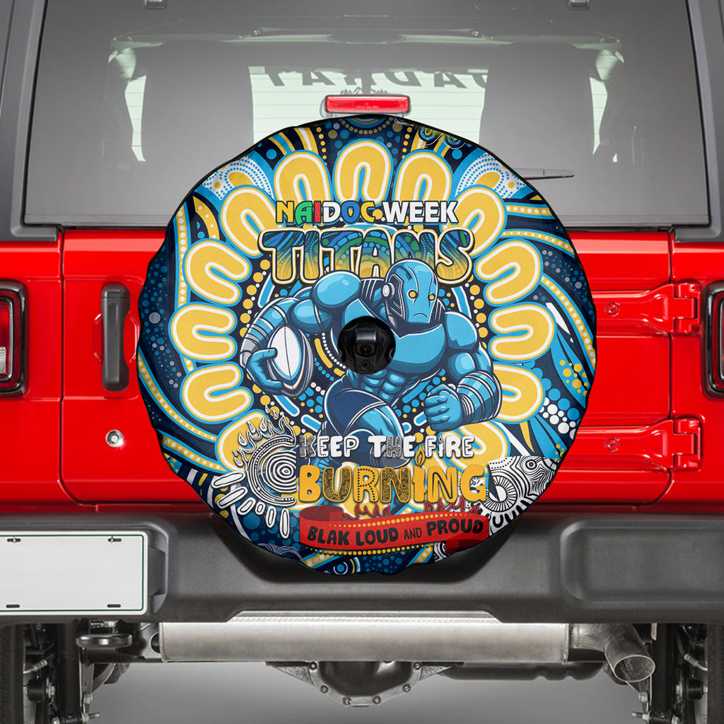 NAIDOC Week 2024 Titans Spare Tire Cover Mascot Rugby