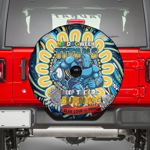 NAIDOC Week 2024 Titans Spare Tire Cover Mascot Rugby