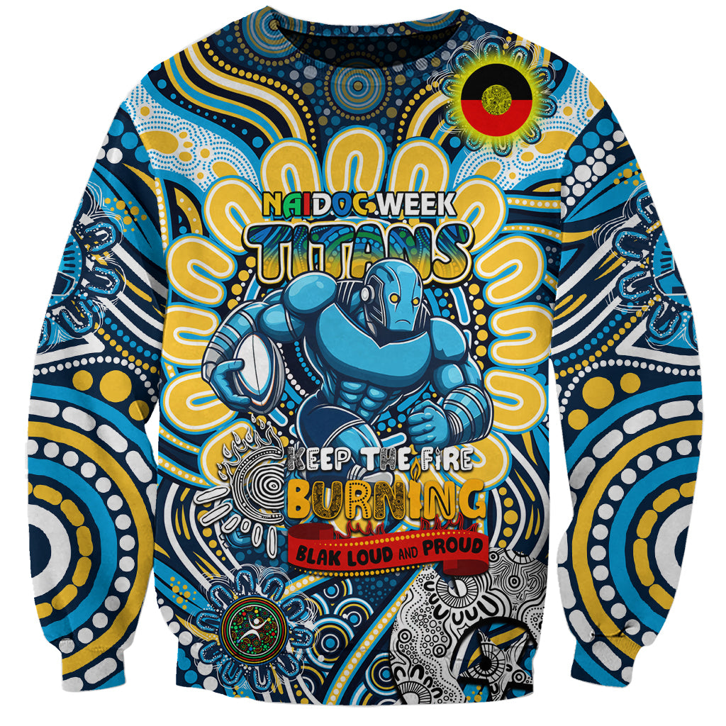 Custom NAIDOC Week 2024 Titans Sweatshirt Mascot Rugby