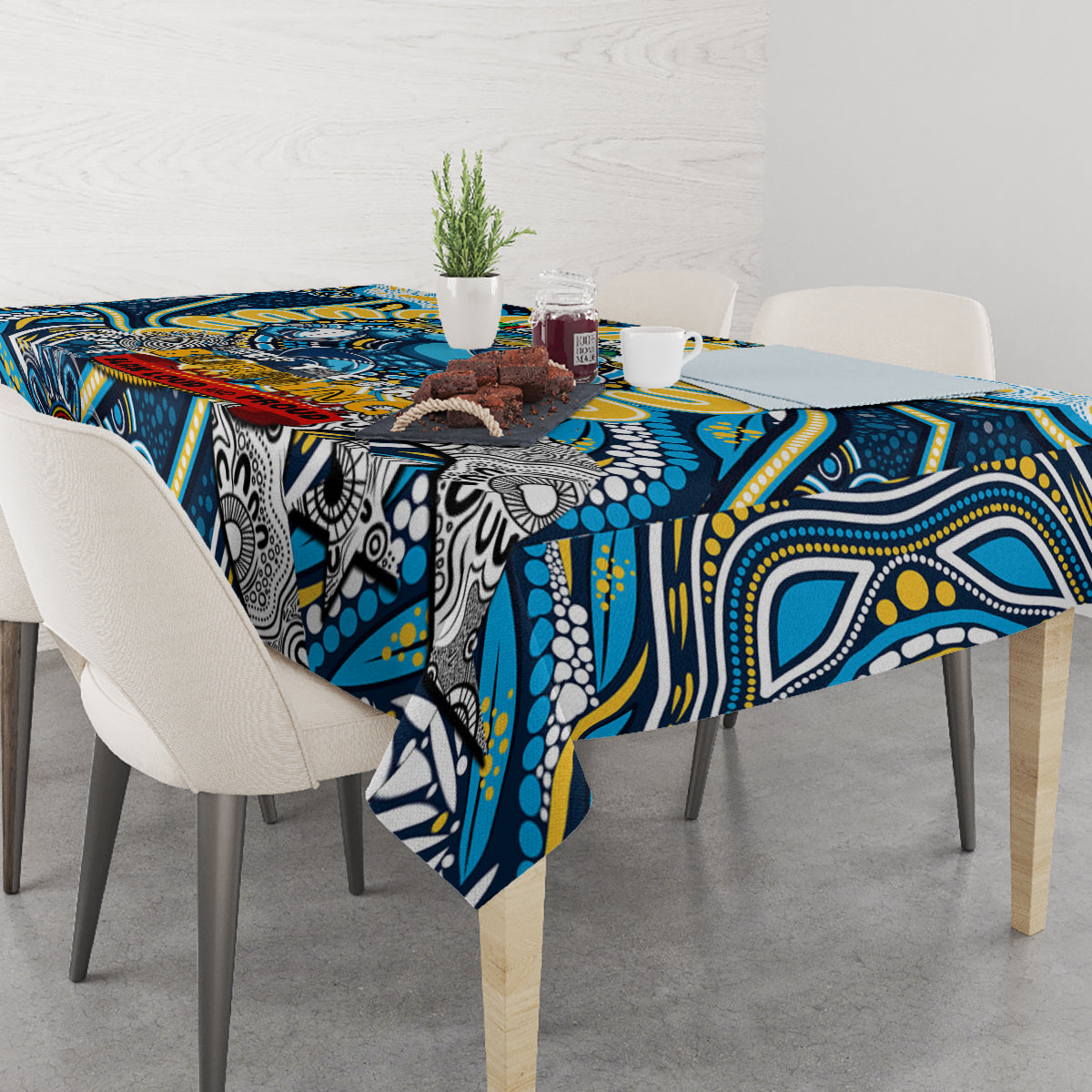 NAIDOC Week 2024 Titans Tablecloth Mascot Rugby