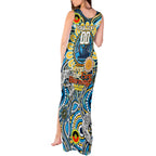 Custom NAIDOC Week 2024 Titans Tank Maxi Dress Mascot Rugby