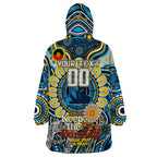 Custom NAIDOC Week 2024 Titans Wearable Blanket Hoodie Mascot Rugby