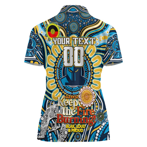 Custom NAIDOC Week 2024 Titans Women Polo Shirt Mascot Rugby