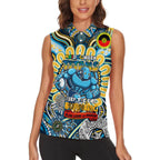 Custom NAIDOC Week 2024 Titans Women Sleeveless Polo Shirt Mascot Rugby