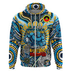 Custom NAIDOC Week 2024 Titans Zip Hoodie Mascot Rugby