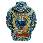 Custom NAIDOC Week 2024 Titans Zip Hoodie Mascot Rugby