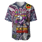 Custom NAIDOC Week 2024 Eagles Baseball Jersey Mascot Rugby