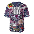 Custom NAIDOC Week 2024 Eagles Baseball Jersey Mascot Rugby