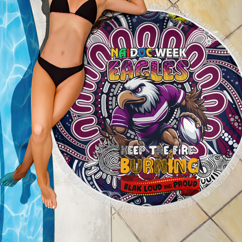 NAIDOC Week 2024 Eagles Beach Blanket Mascot Rugby