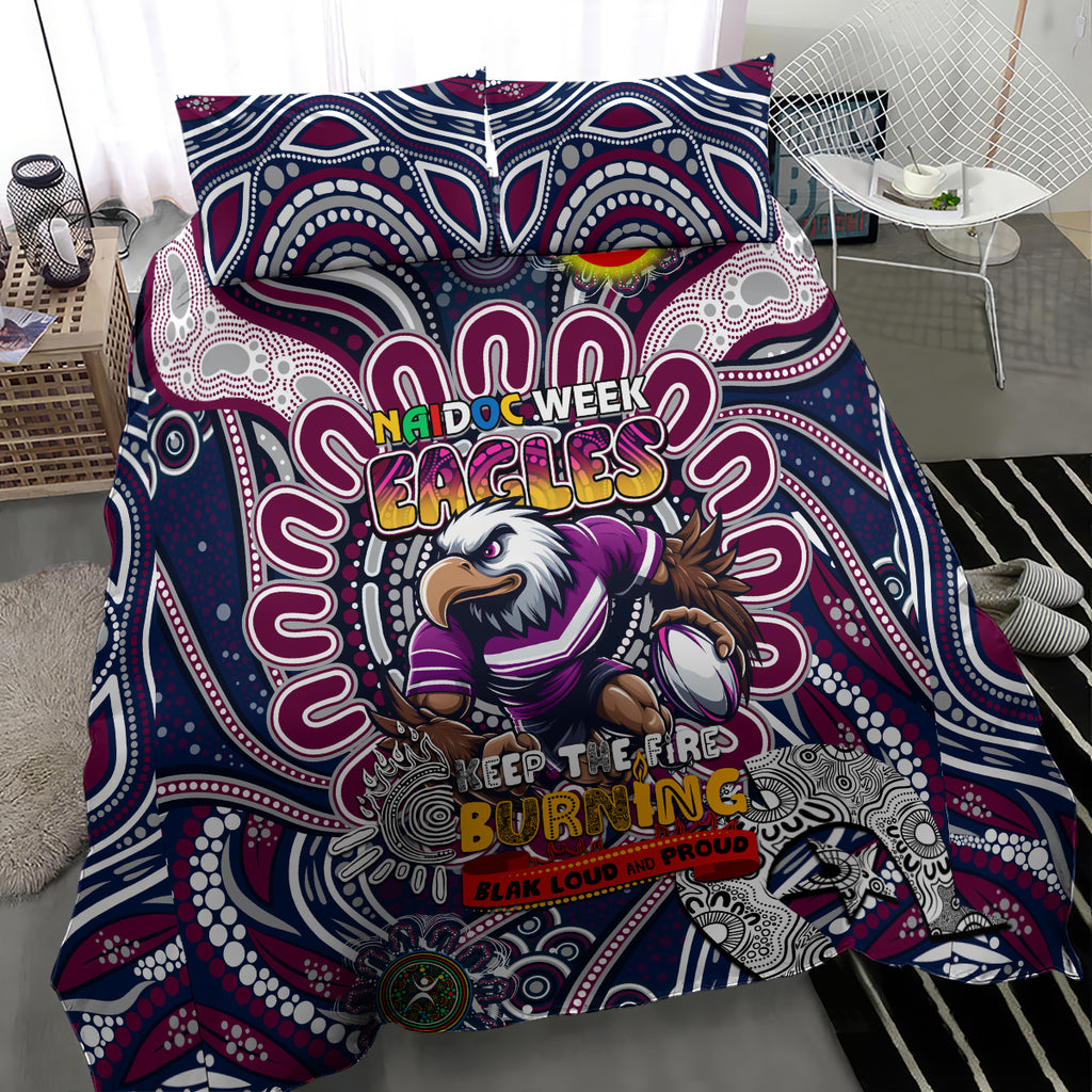 NAIDOC Week 2024 Eagles Bedding Set Mascot Rugby