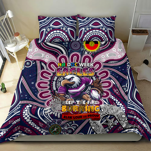 NAIDOC Week 2024 Eagles Bedding Set Mascot Rugby