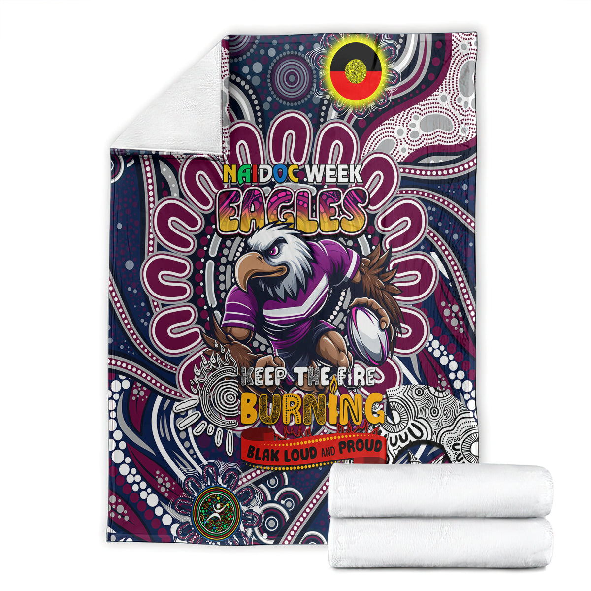 NAIDOC Week 2024 Eagles Blanket Mascot Rugby