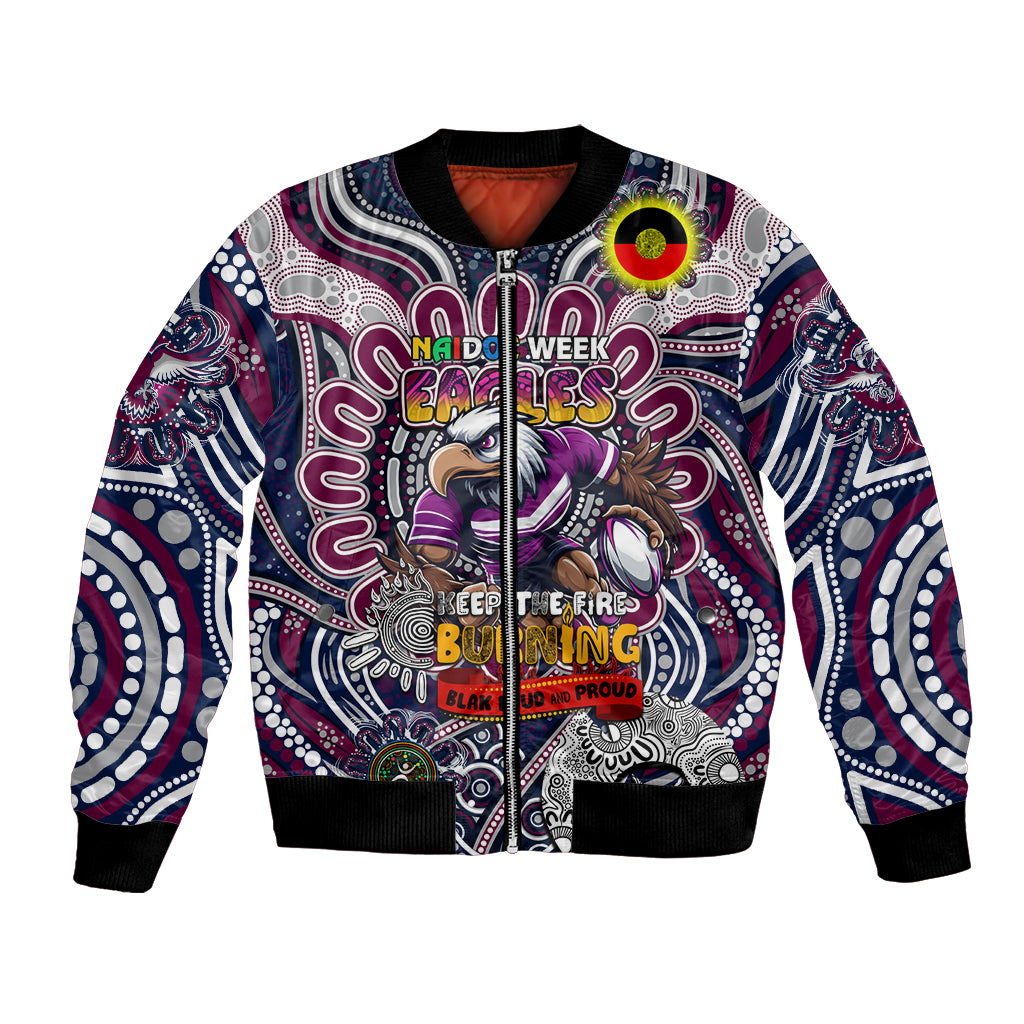 Custom NAIDOC Week 2024 Eagles Bomber Jacket Mascot Rugby
