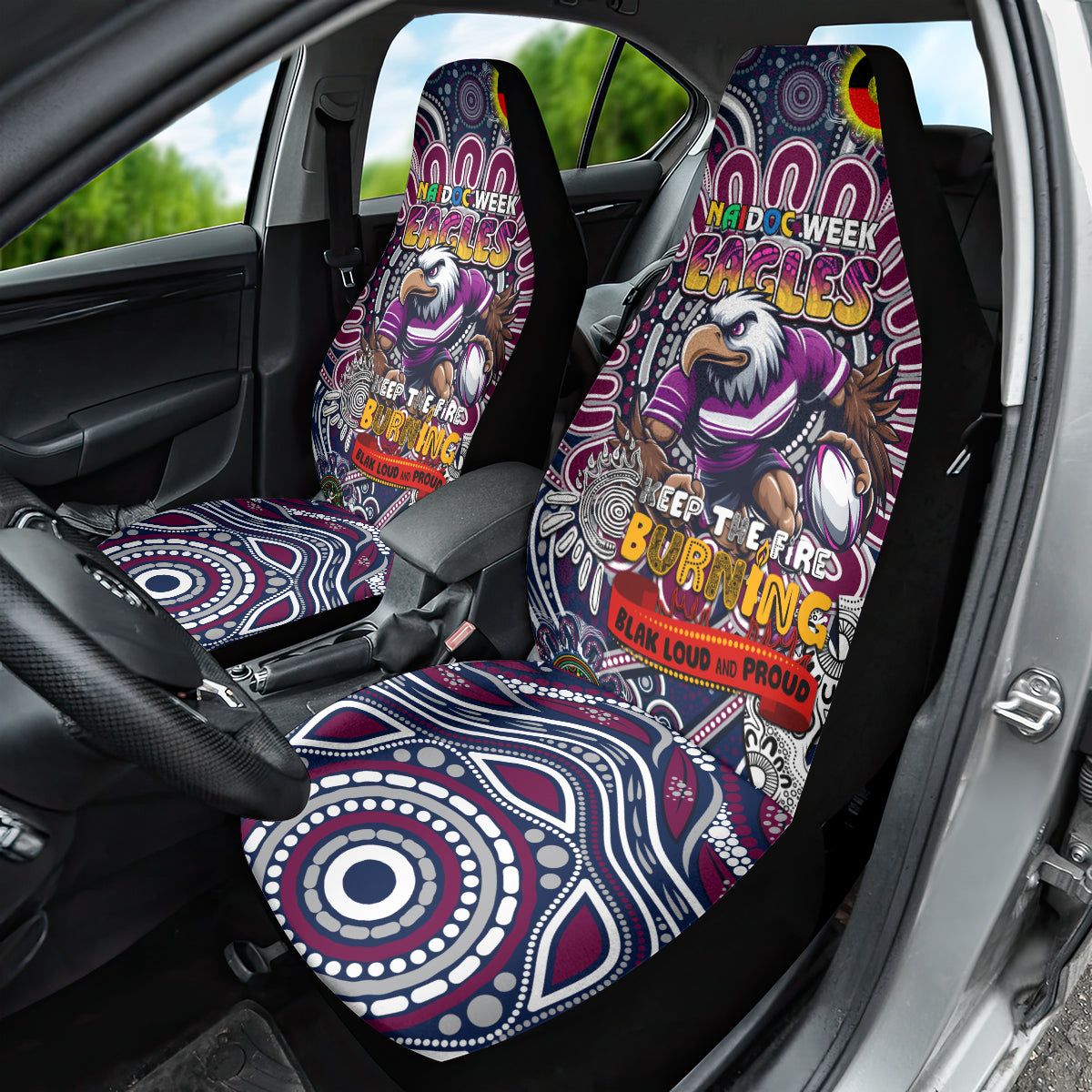NAIDOC Week 2024 Eagles Car Seat Cover Mascot Rugby