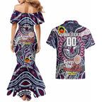Custom NAIDOC Week 2024 Eagles Couples Matching Mermaid Dress and Hawaiian Shirt Mascot Rugby