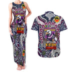 Custom NAIDOC Week 2024 Eagles Couples Matching Tank Maxi Dress and Hawaiian Shirt Mascot Rugby