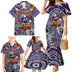 Custom NAIDOC Week 2024 Eagles Family Matching Mermaid Dress and Hawaiian Shirt Mascot Rugby