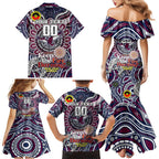 Custom NAIDOC Week 2024 Eagles Family Matching Mermaid Dress and Hawaiian Shirt Mascot Rugby