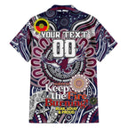 Custom NAIDOC Week 2024 Eagles Family Matching Off Shoulder Maxi Dress and Hawaiian Shirt Mascot Rugby
