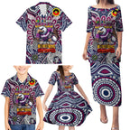 Custom NAIDOC Week 2024 Eagles Family Matching Puletasi and Hawaiian Shirt Mascot Rugby