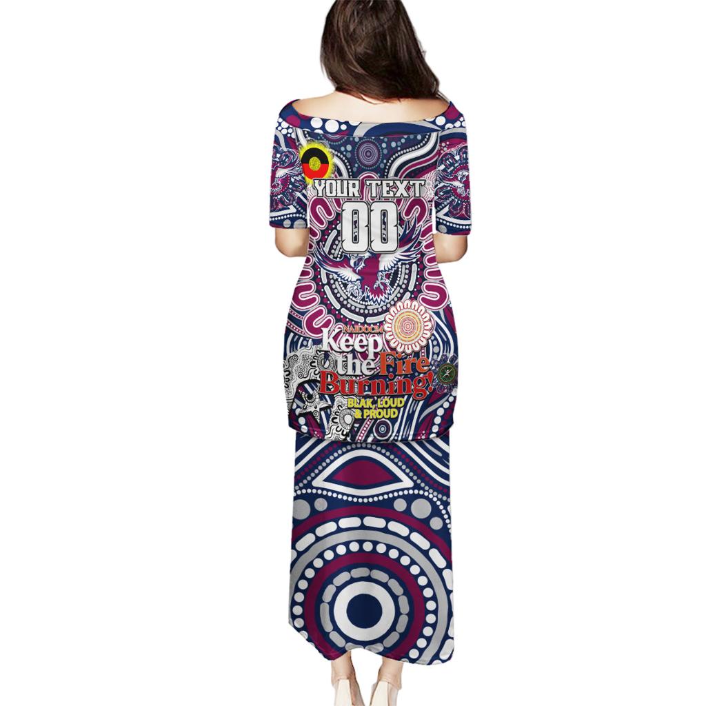 Custom NAIDOC Week 2024 Eagles Family Matching Puletasi and Hawaiian Shirt Mascot Rugby