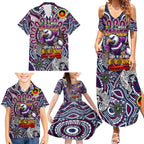 Custom NAIDOC Week 2024 Eagles Family Matching Summer Maxi Dress and Hawaiian Shirt Mascot Rugby