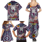 Custom NAIDOC Week 2024 Eagles Family Matching Summer Maxi Dress and Hawaiian Shirt Mascot Rugby