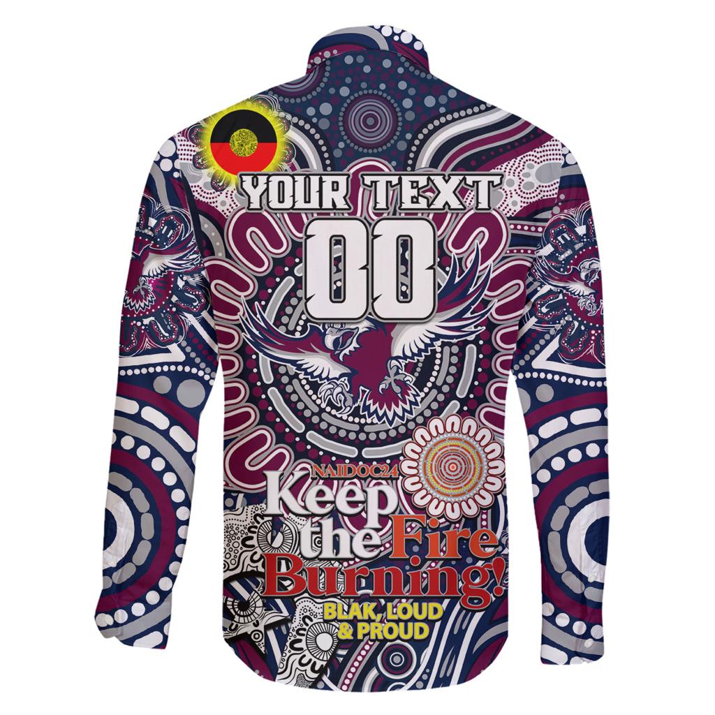 Custom NAIDOC Week 2024 Eagles Family Matching Summer Maxi Dress and Hawaiian Shirt Mascot Rugby