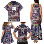 Custom NAIDOC Week 2024 Eagles Family Matching Tank Maxi Dress and Hawaiian Shirt Mascot Rugby