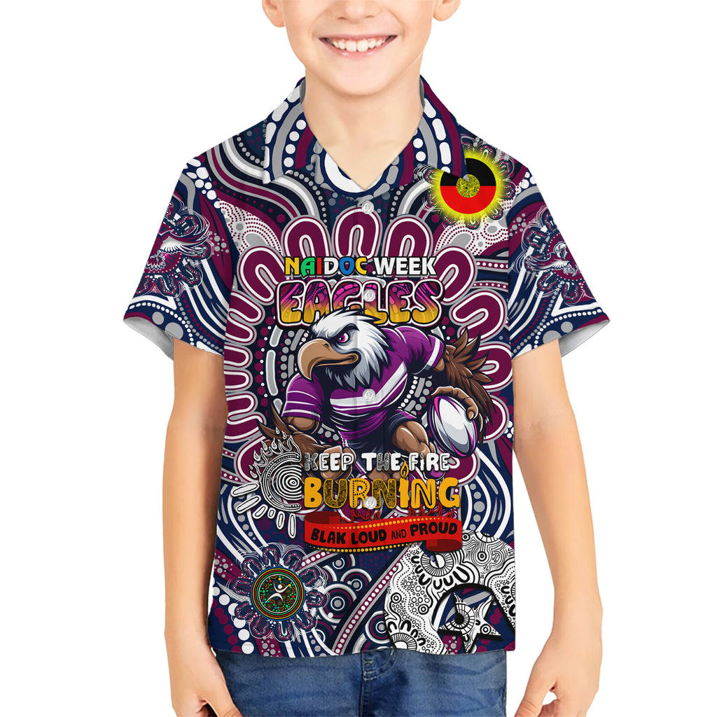 Custom NAIDOC Week 2024 Eagles Hawaiian Shirt Mascot Rugby