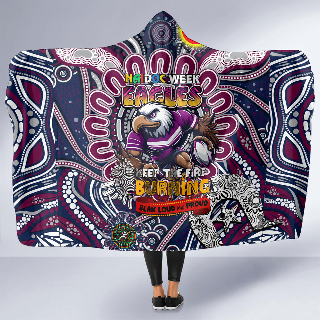 NAIDOC Week 2024 Eagles Hooded Blanket Mascot Rugby