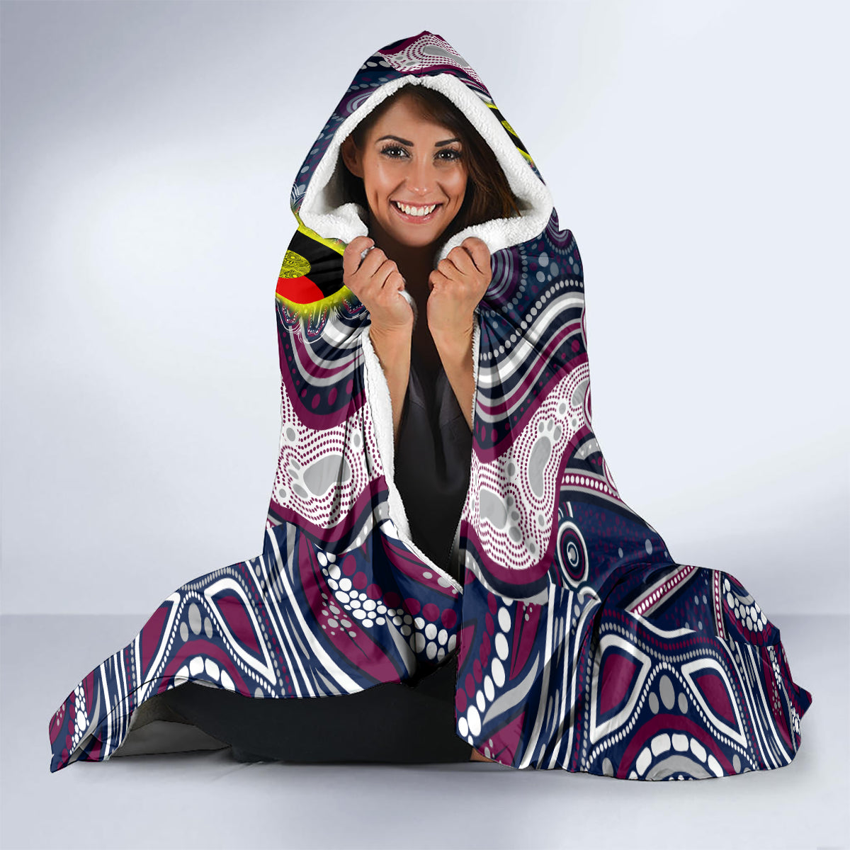 NAIDOC Week 2024 Eagles Hooded Blanket Mascot Rugby
