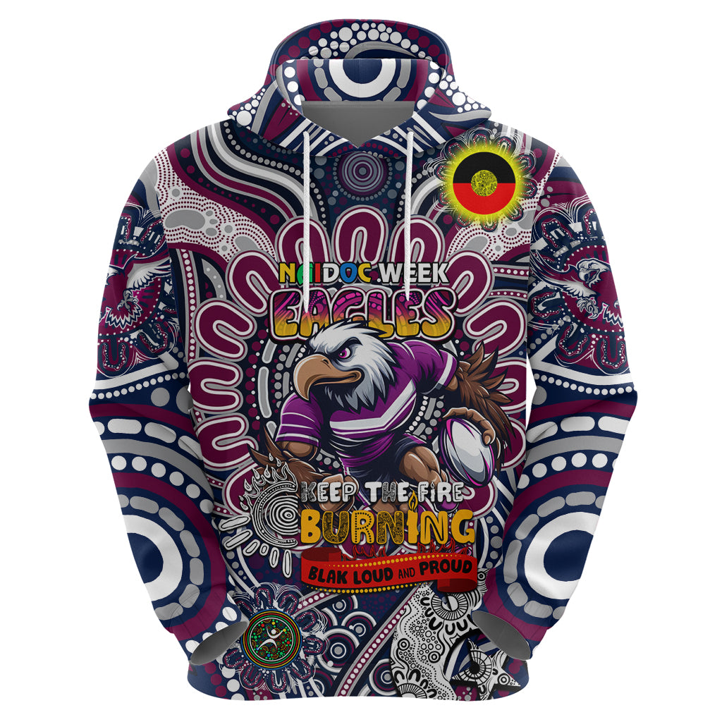 Custom NAIDOC Week 2024 Eagles Hoodie Mascot Rugby