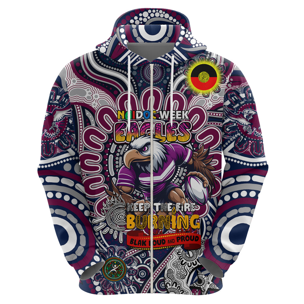 Custom NAIDOC Week 2024 Eagles Hoodie Mascot Rugby