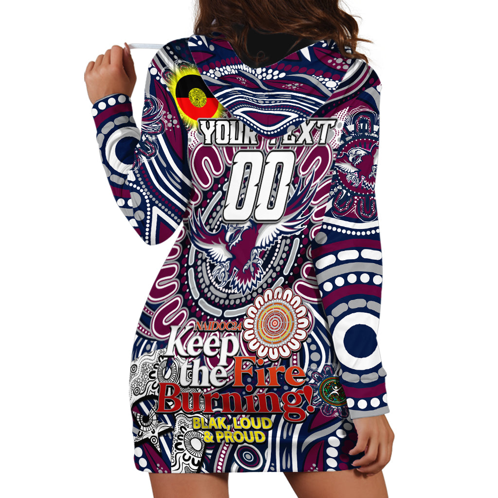 Custom NAIDOC Week 2024 Eagles Hoodie Dress Mascot Rugby